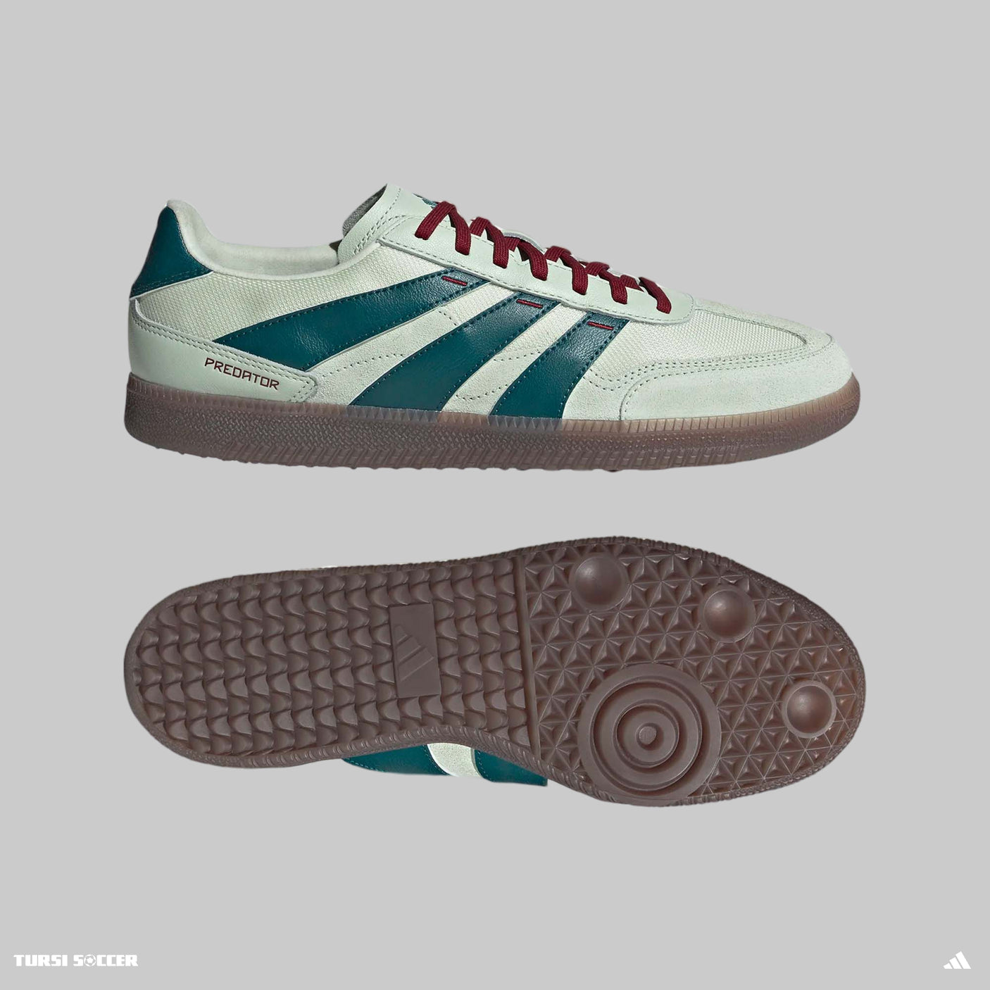 adidas Predator Freestyle Mexico Soccer Shoe Linen Green/Mystery Green/Team Burgundy