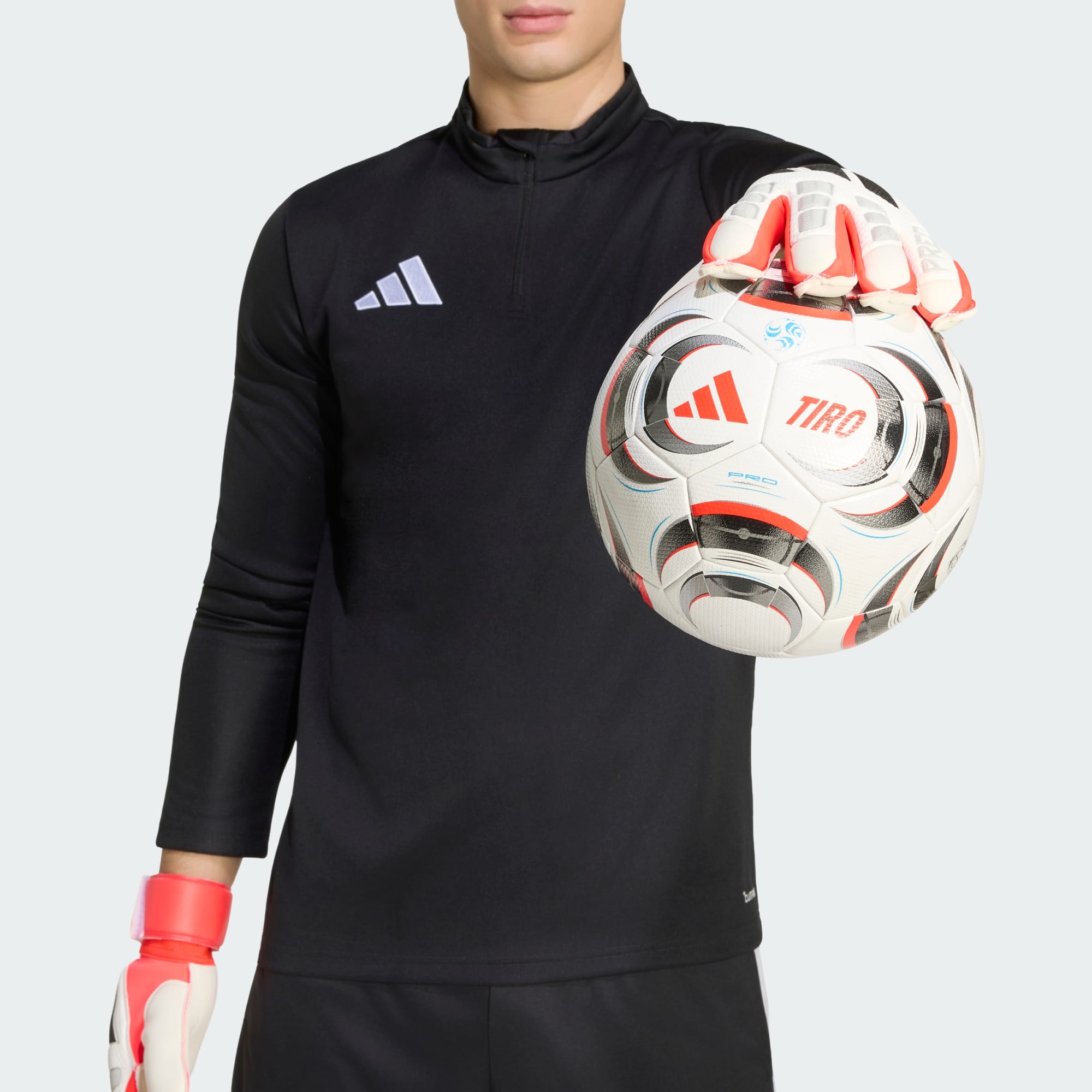 Predator Match Fingersave Gloves [White/Lucid Red]