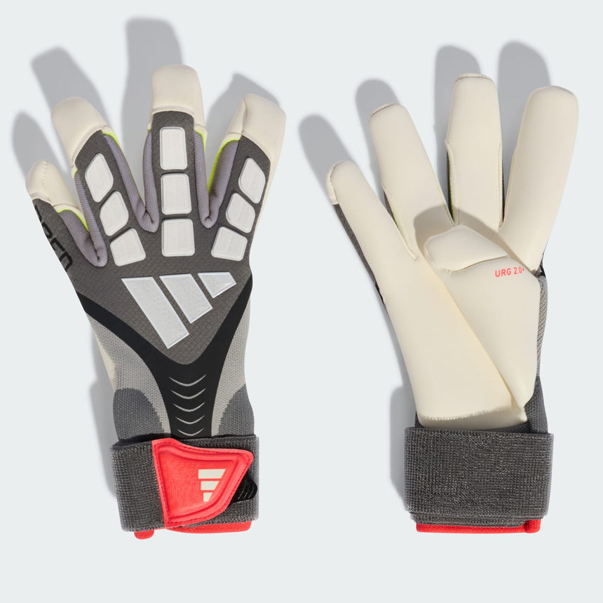 Predator Pro Hybrid Strap Gloves [Iron Metallic/Lucid Red]