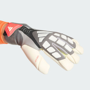 Predator Pro Hybrid Strap Gloves [Iron Metallic/Lucid Red]