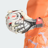 Predator Pro Hybrid Strap Gloves [Iron Metallic/Lucid Red]
