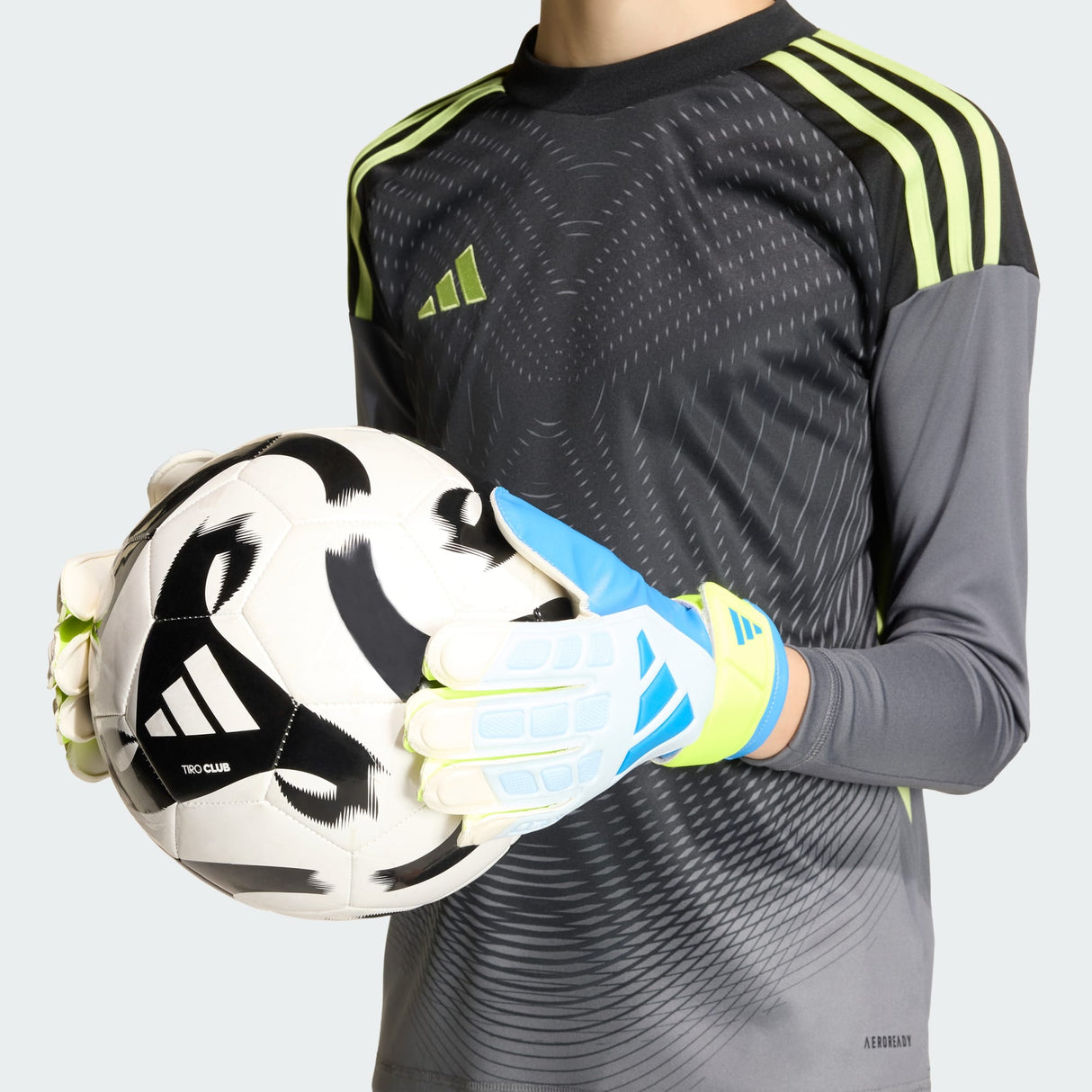 Junior Predator Training  Gloves [Ray Blue / Lucid Lemon]