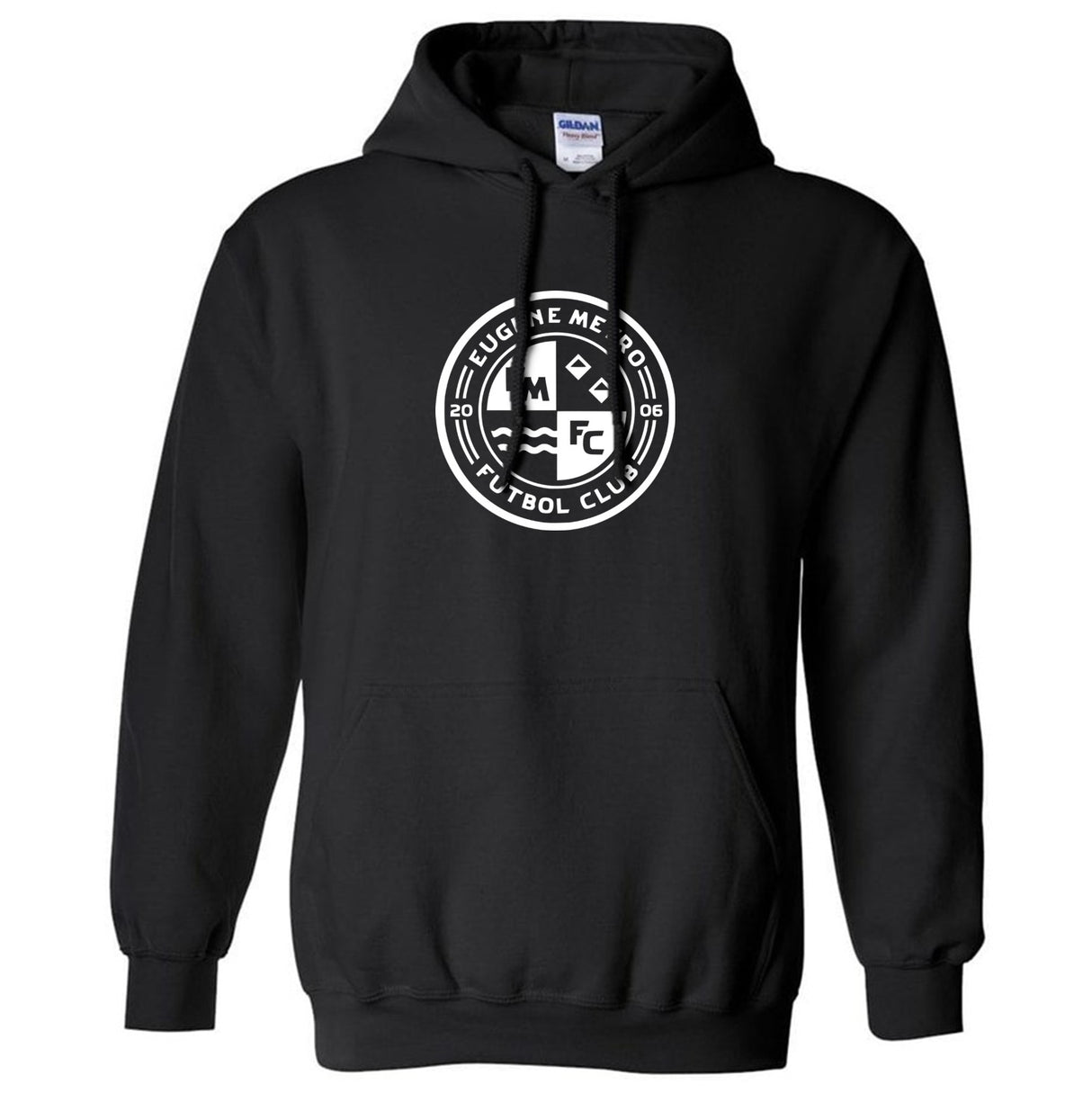 Eugene Metro Black Hooded Sweatshirt