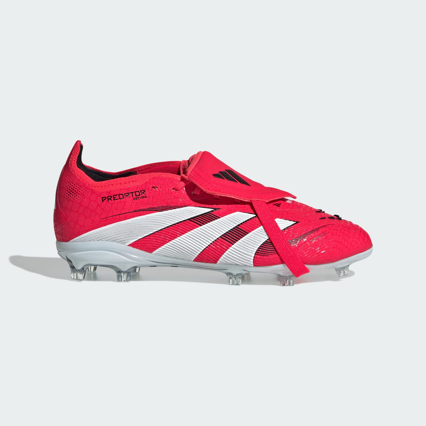adidas Predator Elite ft FG Soccer Cleats (Lucid Red/Black) 8.5 M / 9.5 W