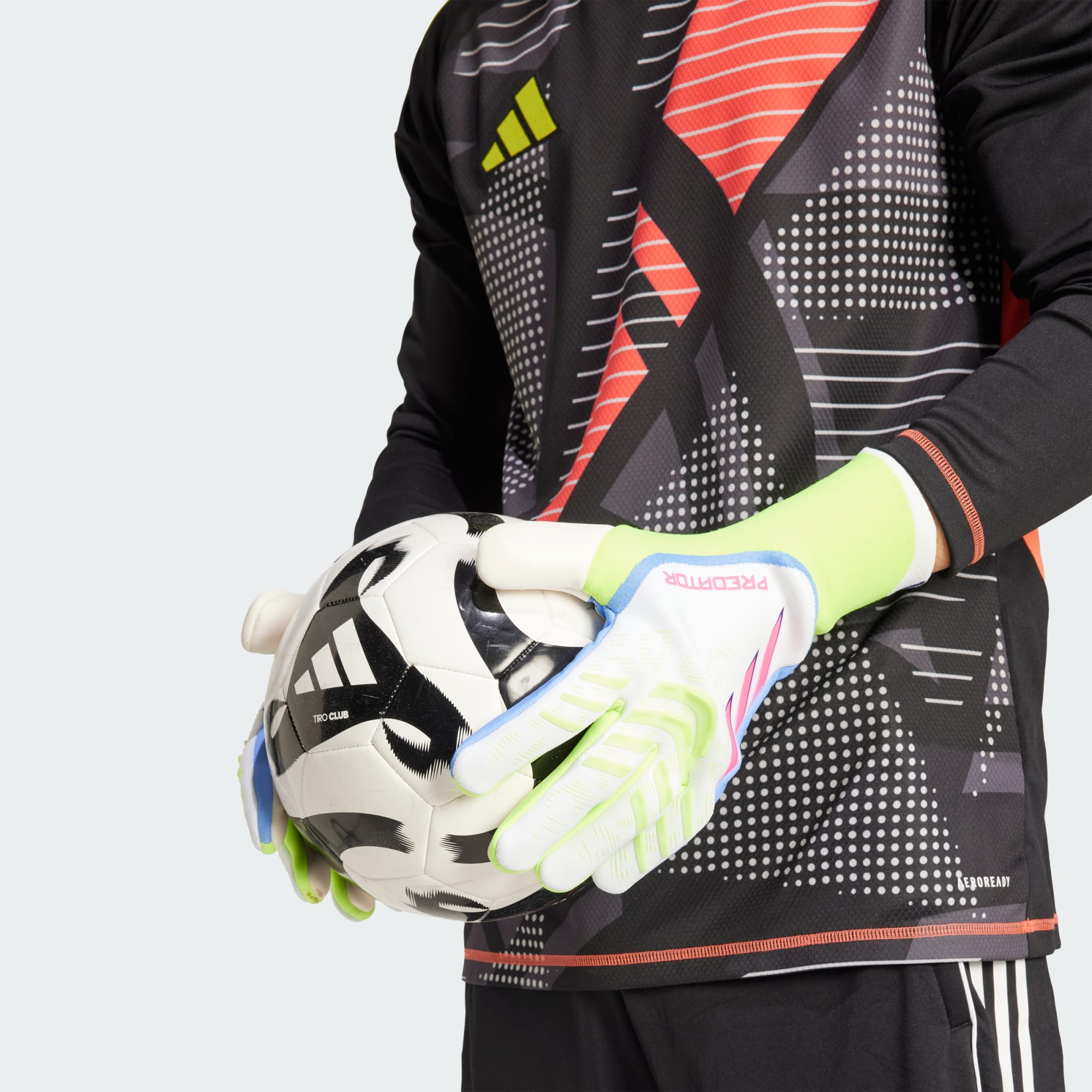 Predator Pro Gloves [White/Lucid Lemon/Lucid Pink]