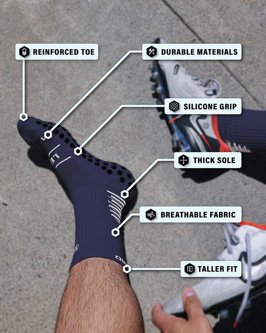 Sunday League Grip Socks [Navy]
