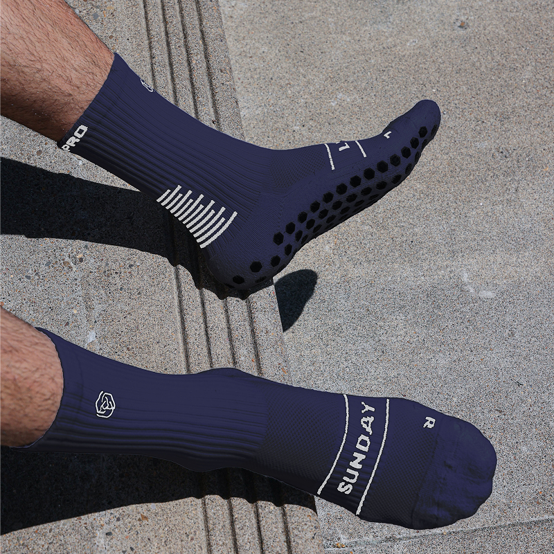 Sunday League Grip Socks [Navy]