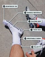 Sunday League Grip Socks [White]