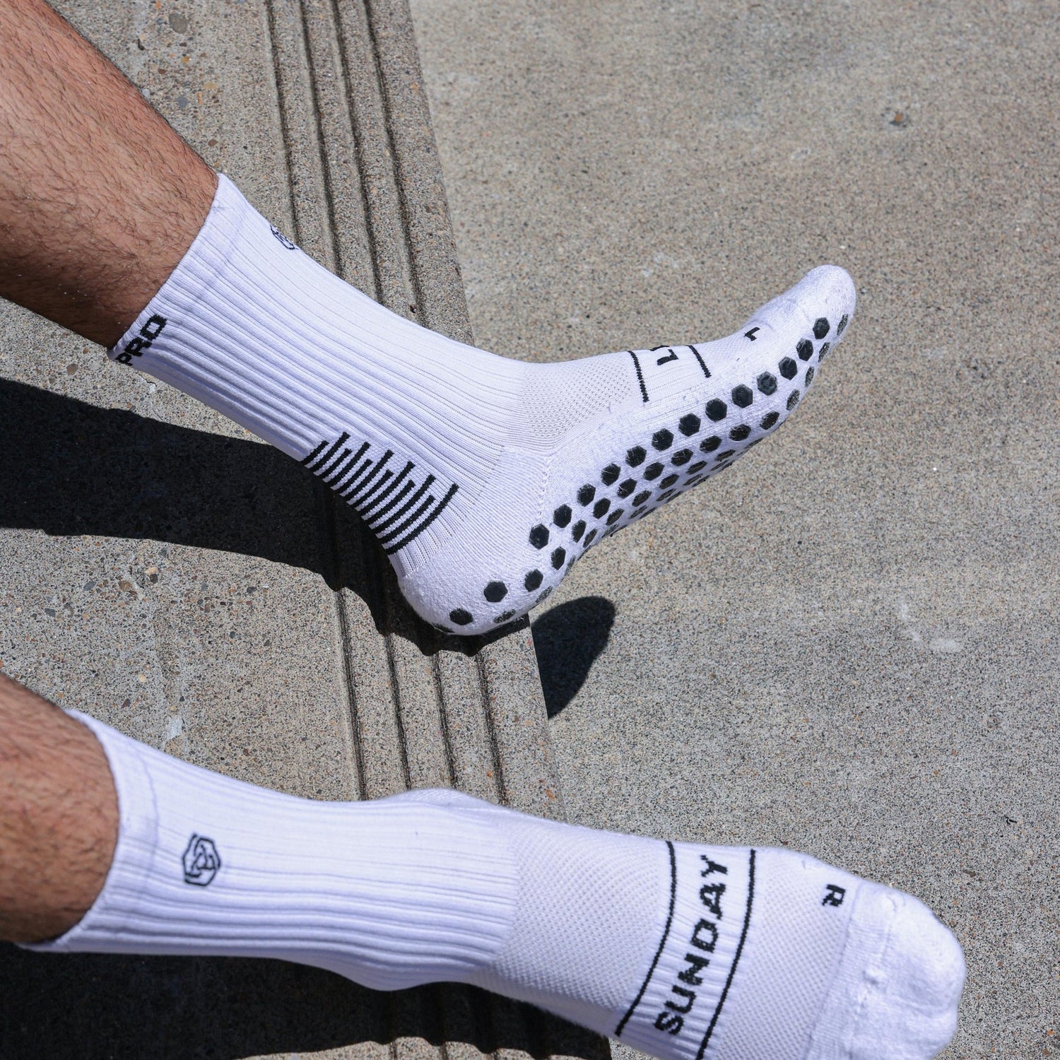 Sunday League Grip Socks [White]