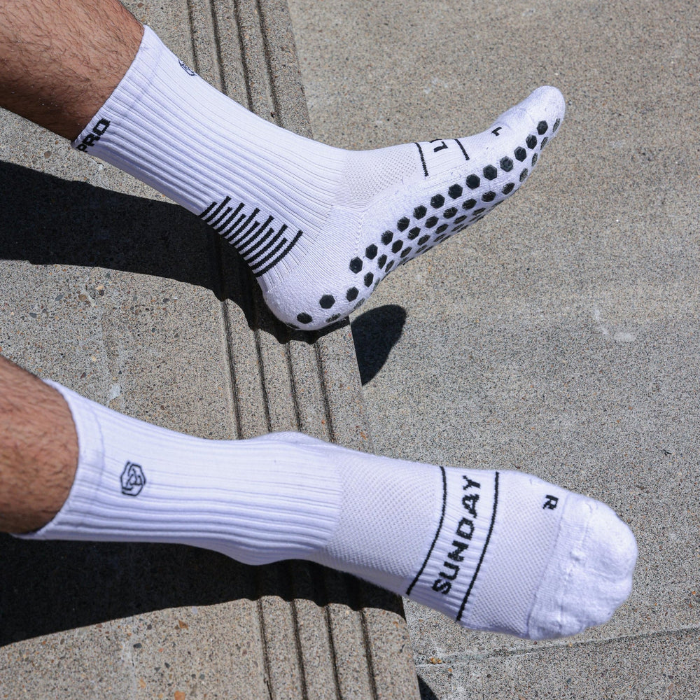 Sunday League Grip Socks [White]