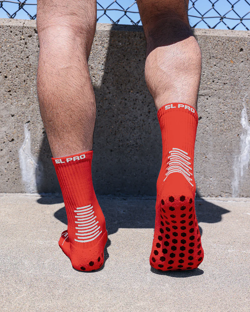 Sunday League Grip Socks [Red]