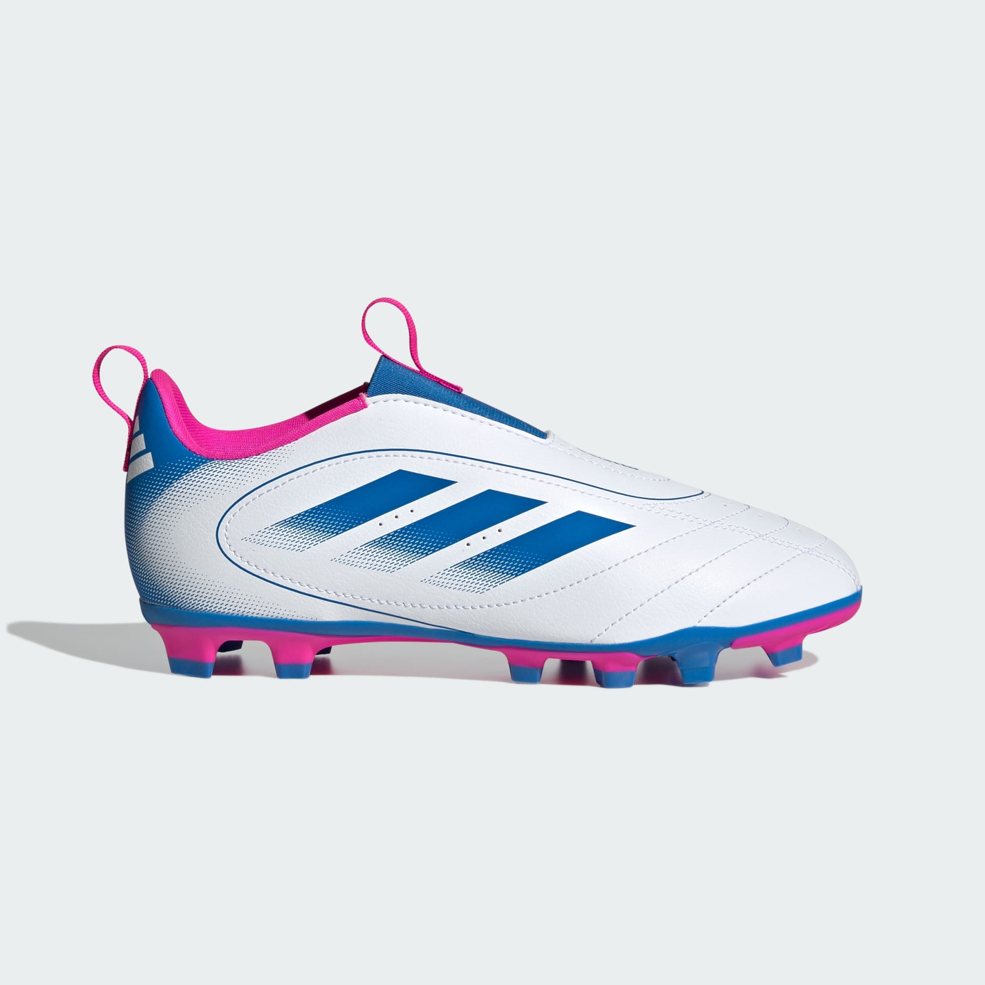 Junior Goletto IX LL FG [White/Royal/Team Shock Pink]