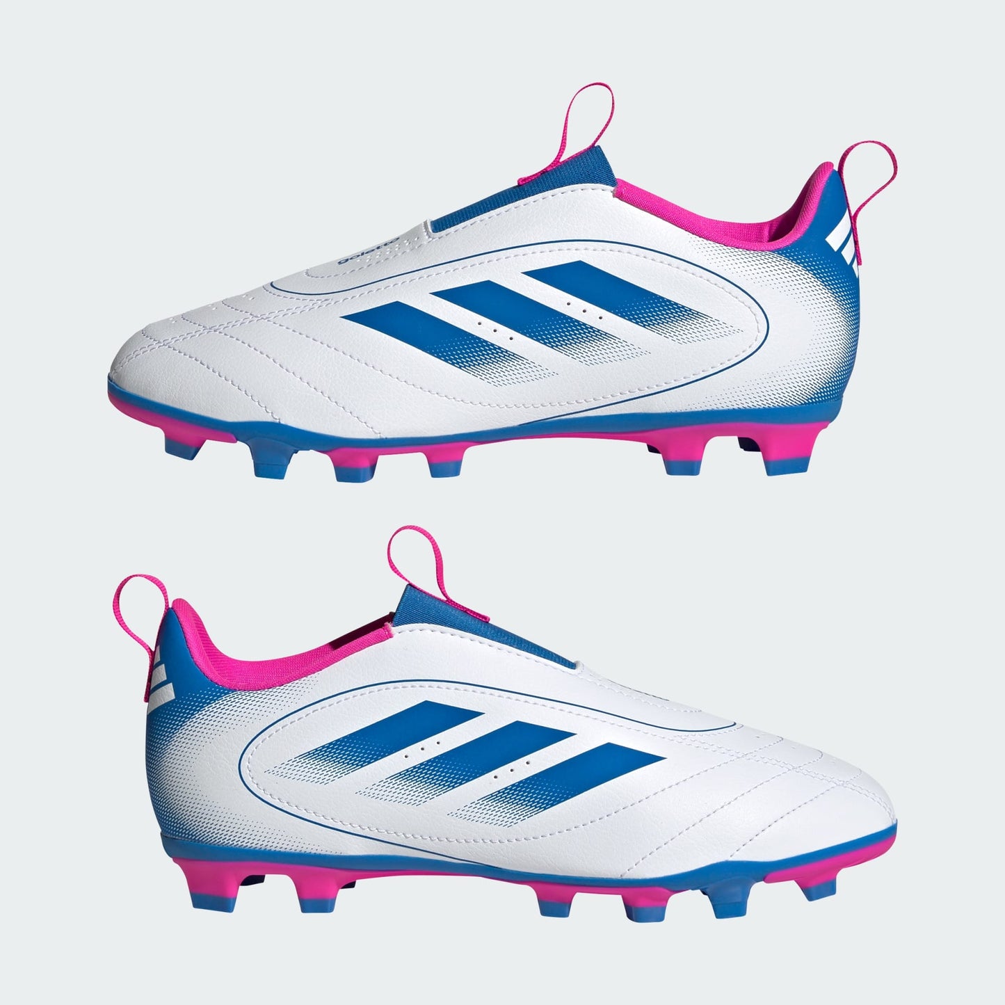 Junior Goletto IX LL FG [White/Royal/Team Shock Pink]