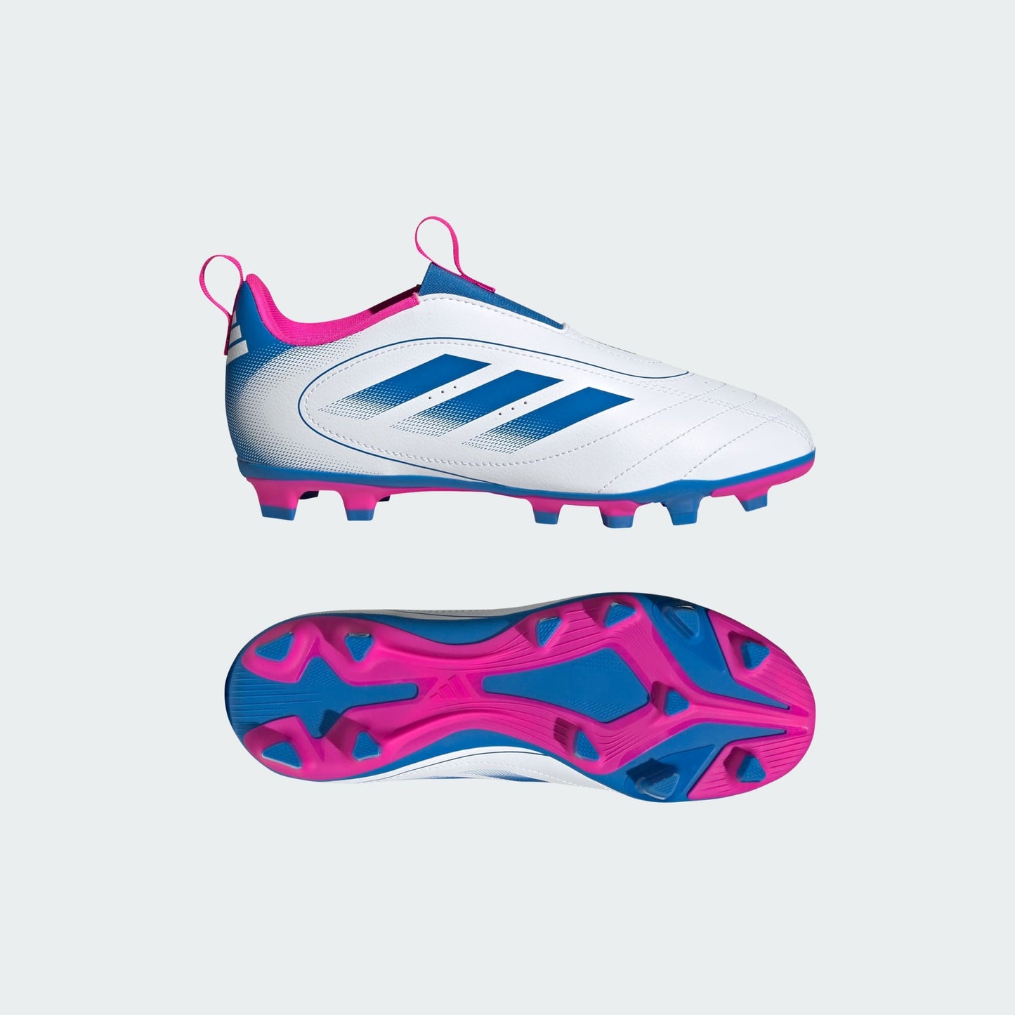 Junior Goletto IX LL FG [White/Royal/Team Shock Pink]