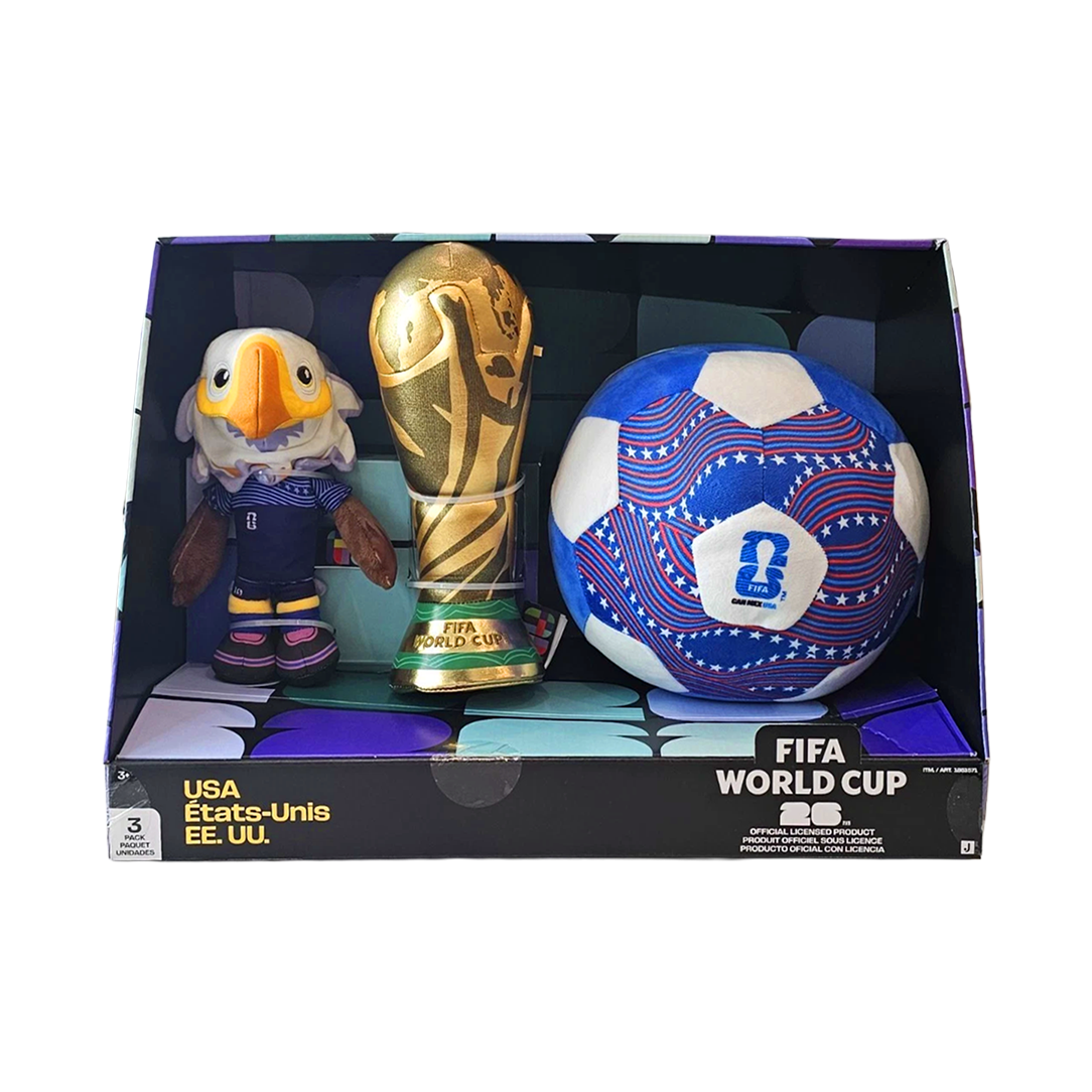 World Cup 2026 3-Pack Plush Set