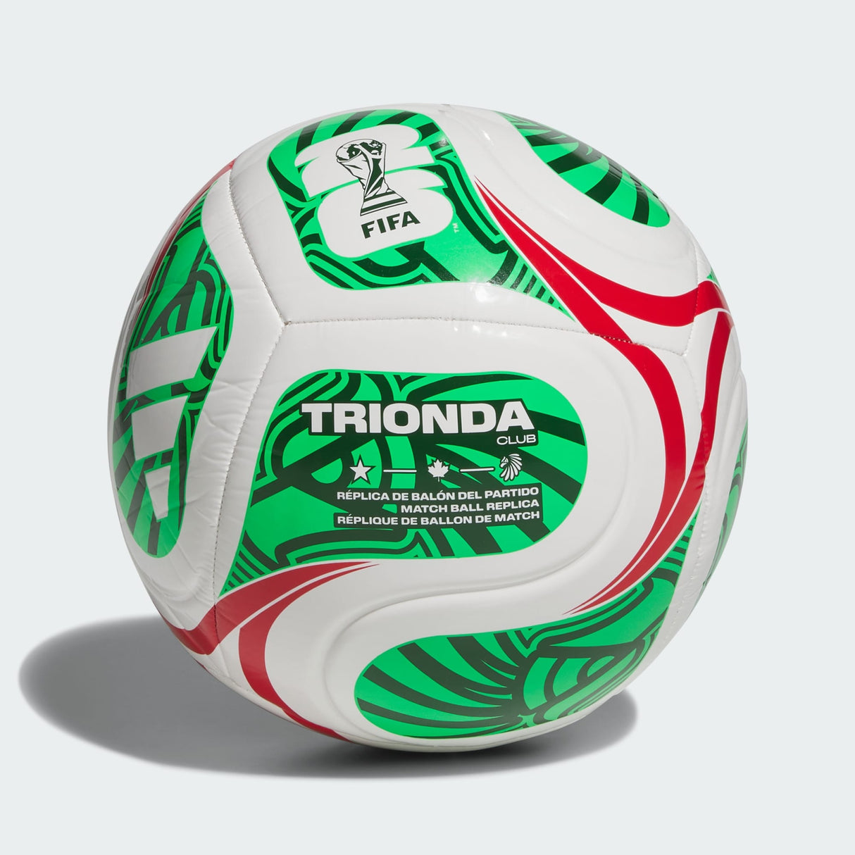 Trionda Club Mexico Ball [White/ Vivid Red/Amazon Green]