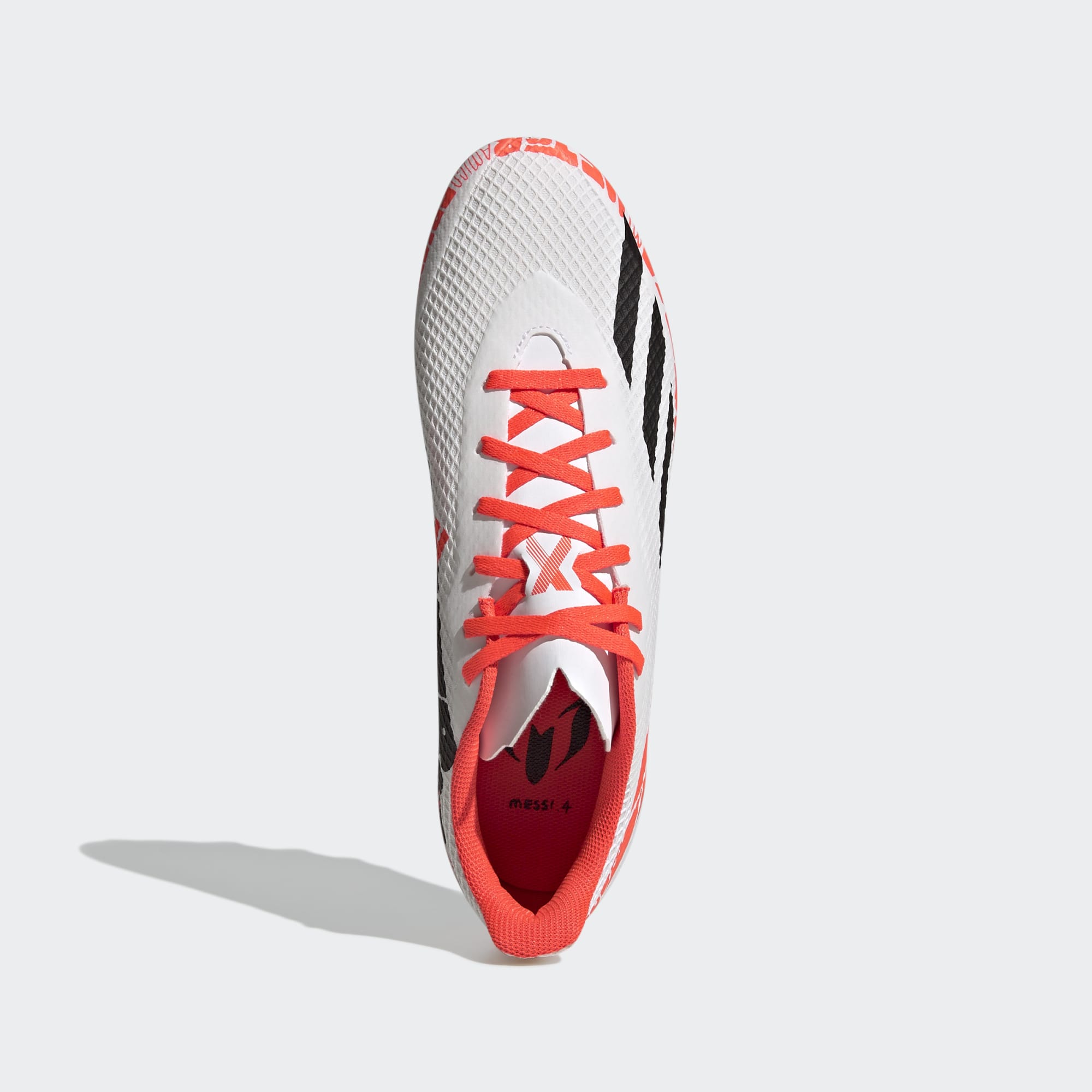 Junior X Speedportal Messi.4 FxG [White/Core Black/Solar Red