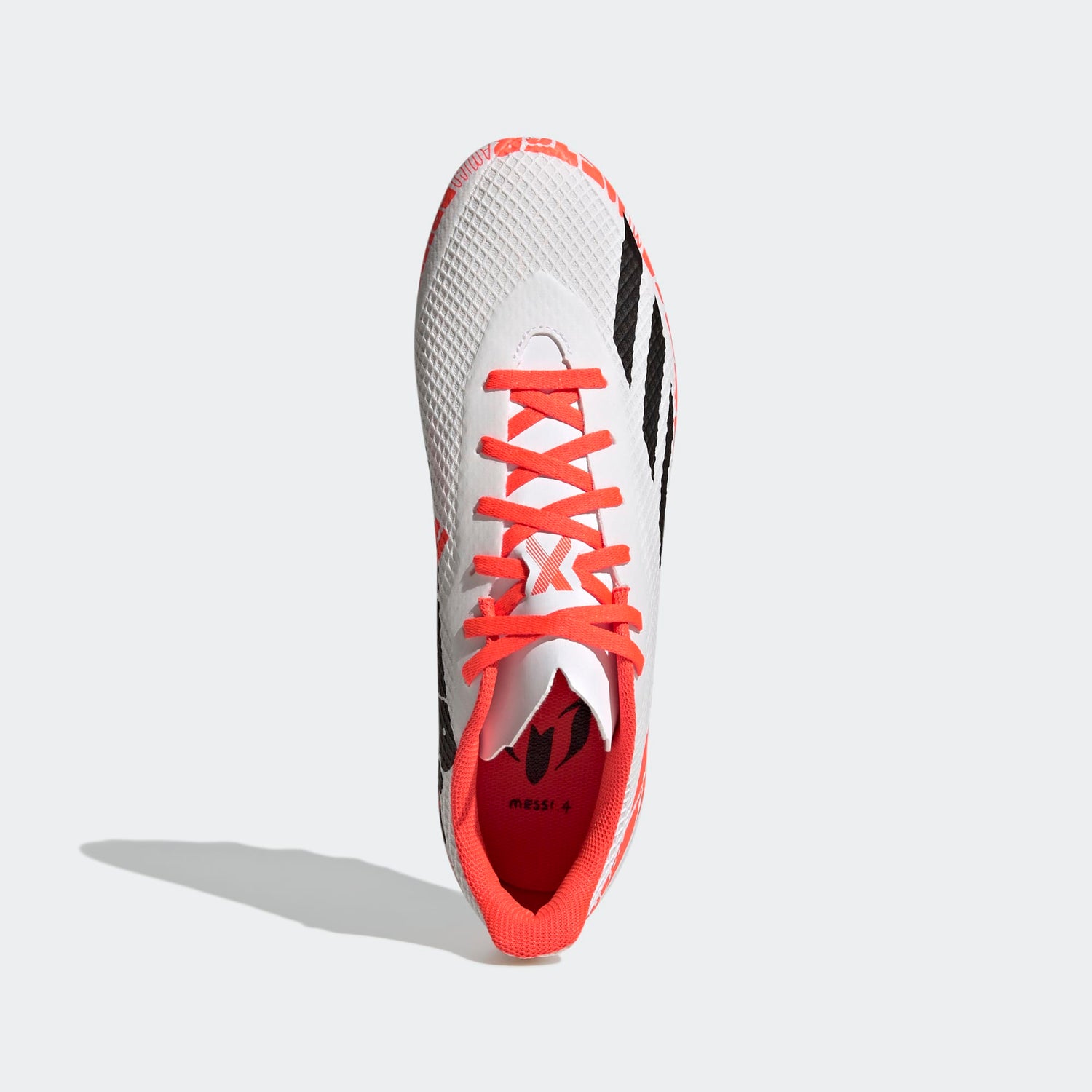 Junior X Speedportal Messi.4 FxG [White/Core Black/Solar Red]