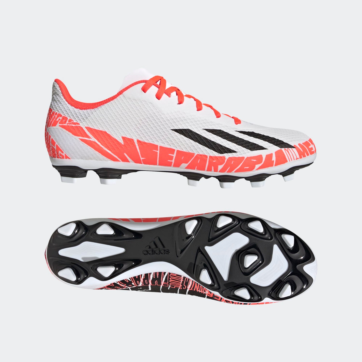 Junior X Speedportal Messi.4 FxG [White/Core Black/Solar Red]