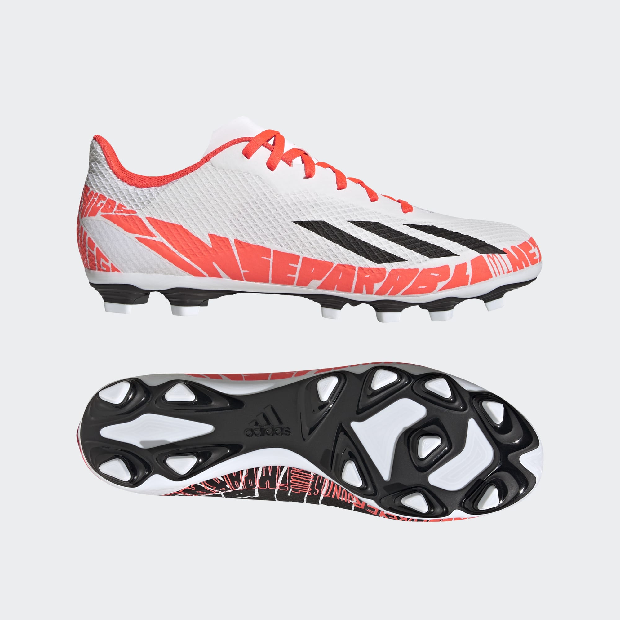 Junior X Speedportal Messi.4 FxG [White/Core Black/Solar Red]
