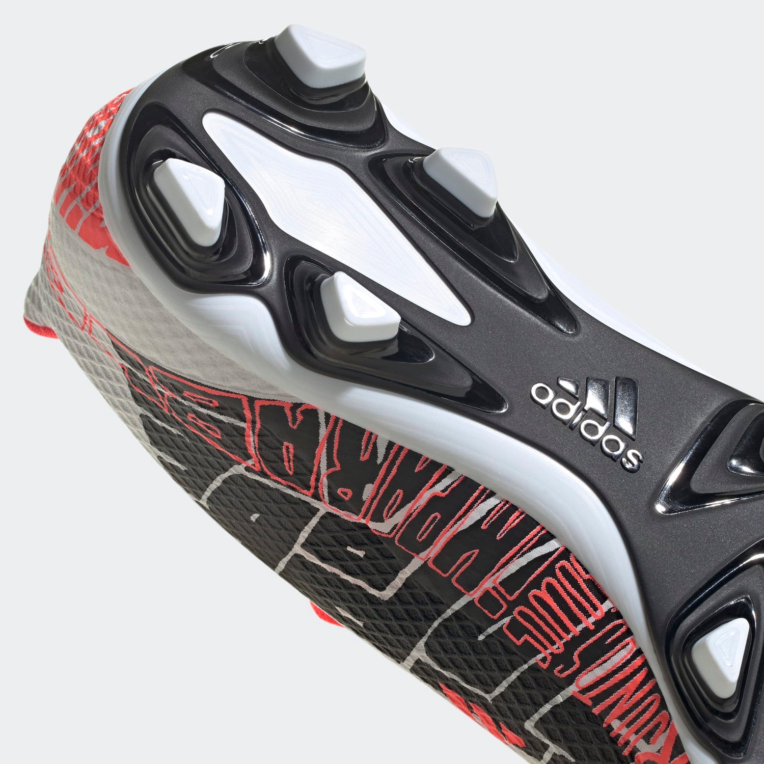 Junior X Speedportal Messi.4 FxG [White/Core Black/Solar Red]