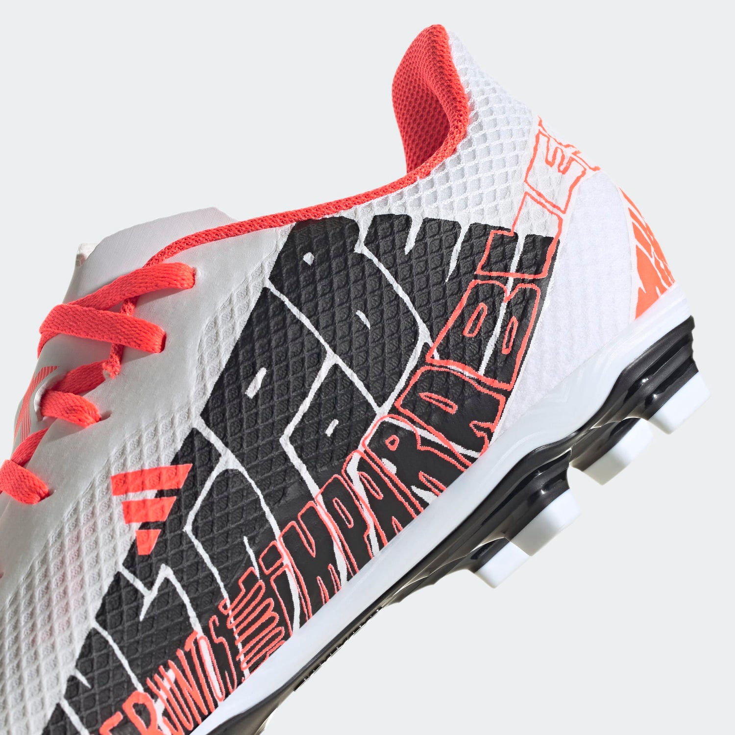 Junior X Speedportal Messi.4 FxG [White/Core Black/Solar Red]