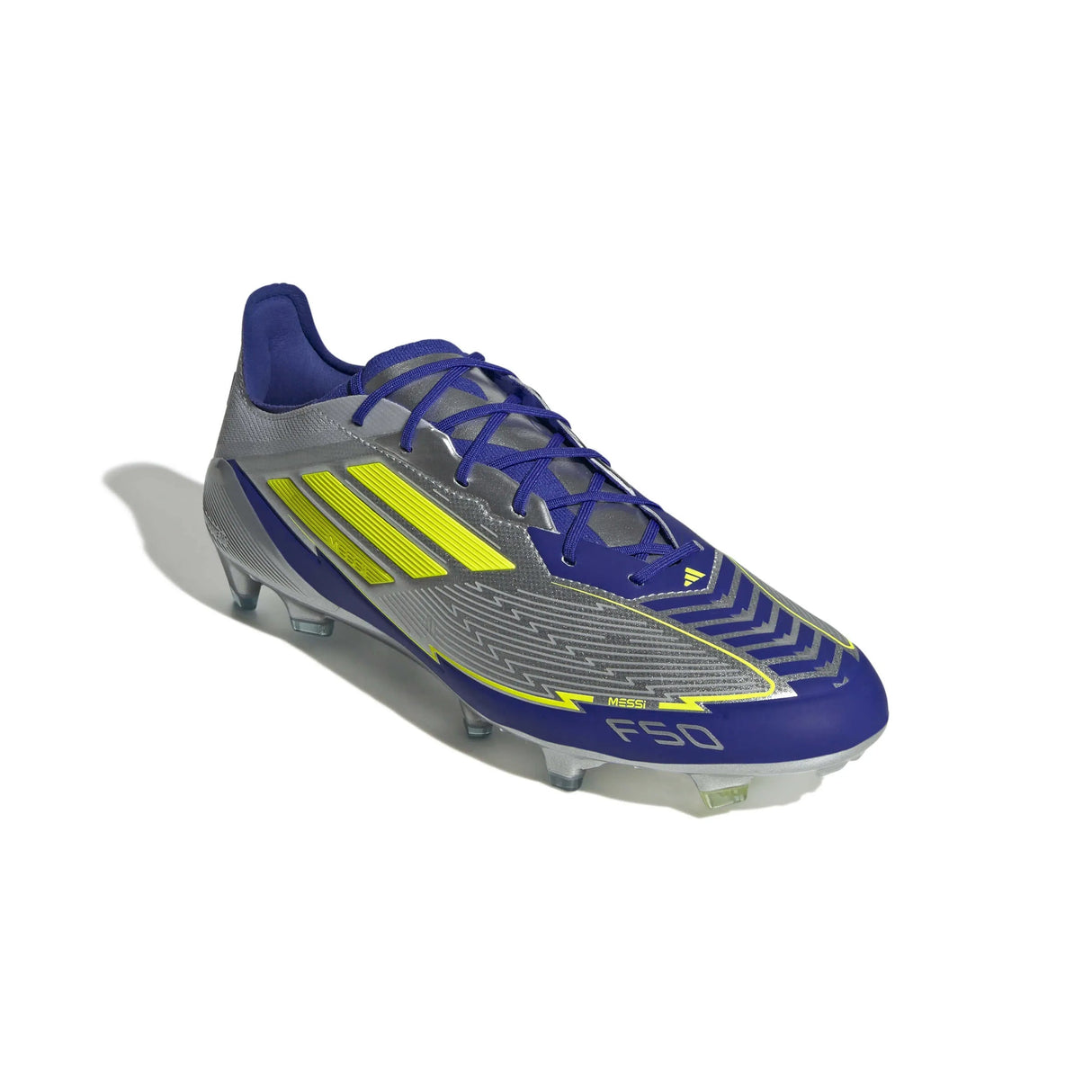 F50 Elite Messi FG [Silver Metallic/Solar Yellow/ Lucid Blue]