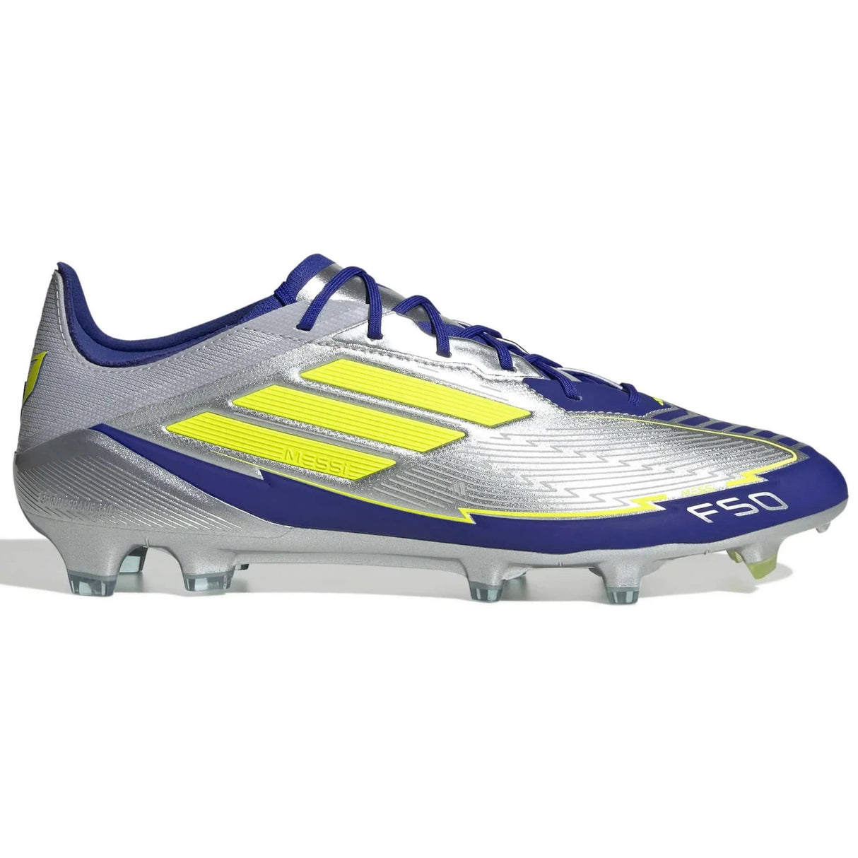 F50 Elite Messi FG [Silver Metallic/Solar Yellow/ Lucid Blue]
