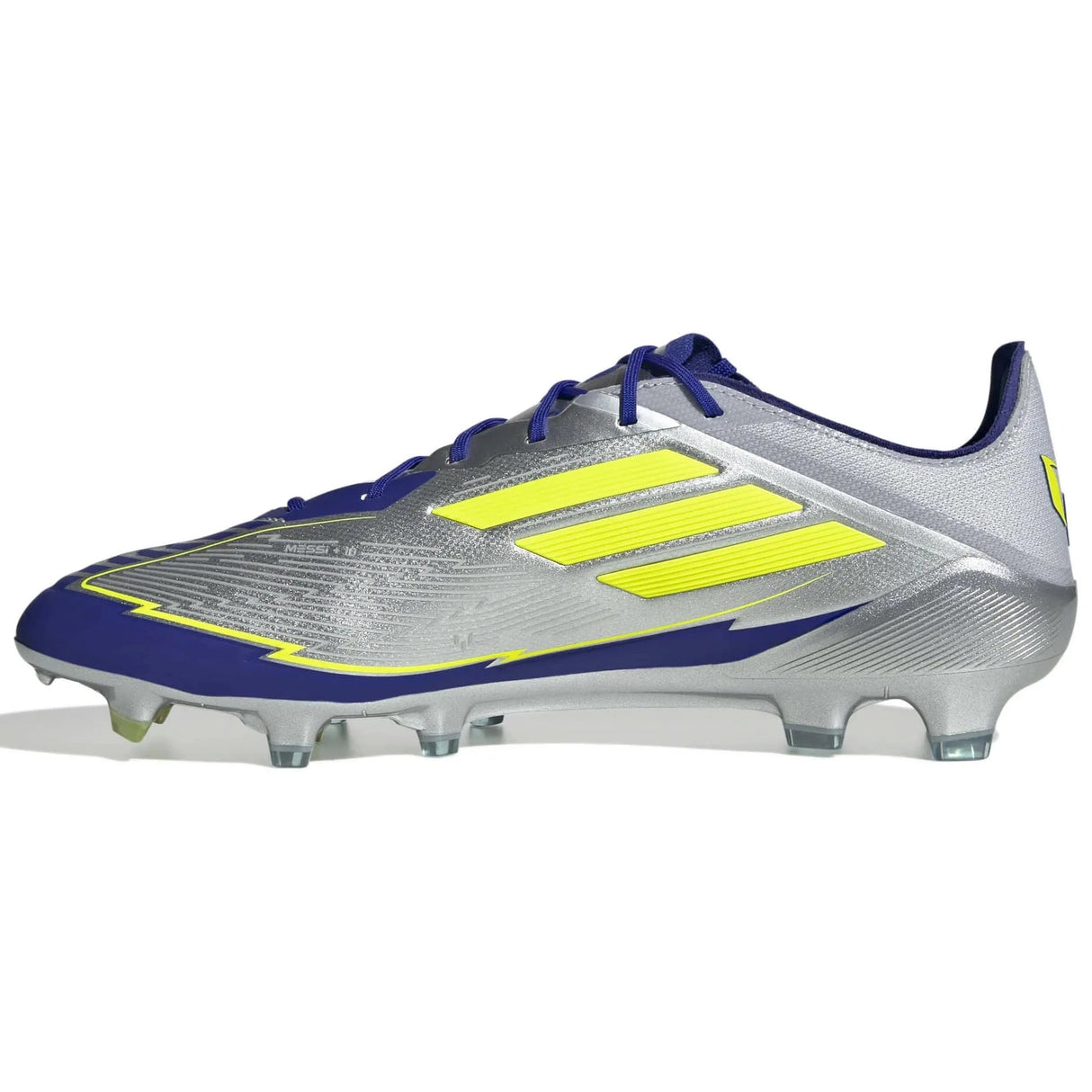 F50 Elite Messi FG [Silver Metallic/Solar Yellow/ Lucid Blue]