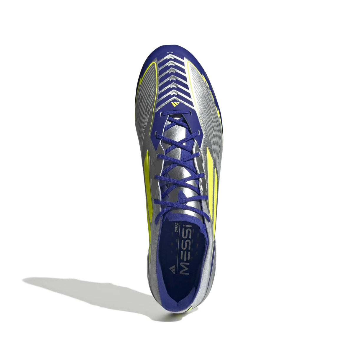 F50 Elite Messi FG [Silver Metallic/Solar Yellow/ Lucid Blue]