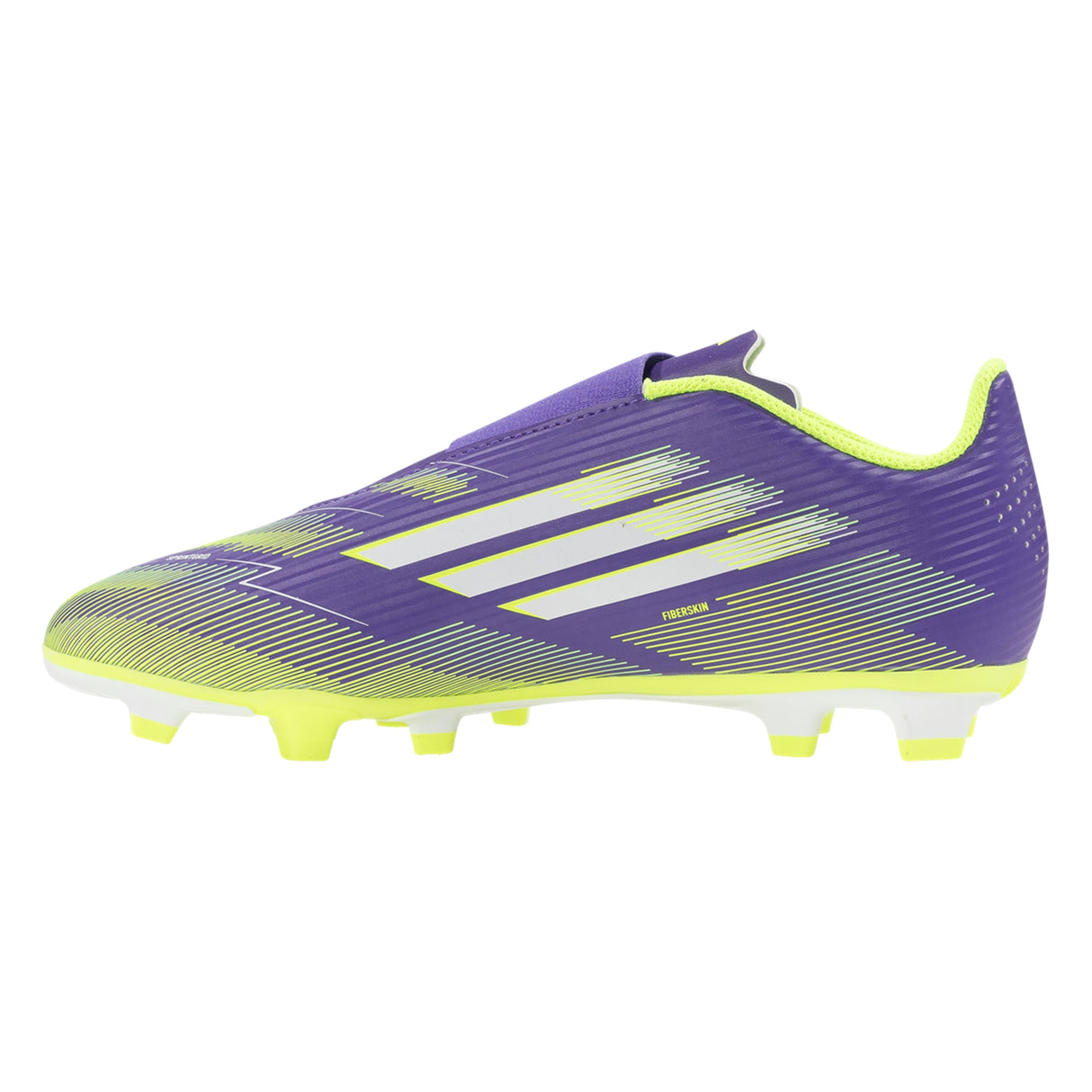 Junior F50 Club Velcro FxG [Purple/White/Lucid Lemon]