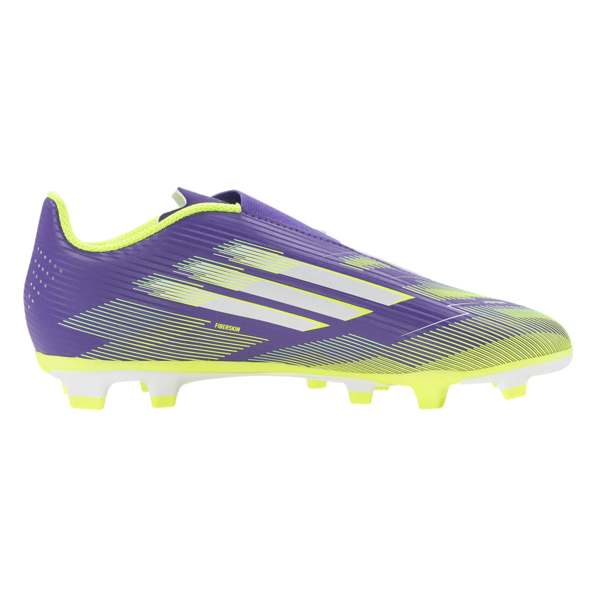 Junior F50 Club Velcro FxG [Purple/White/Lucid Lemon]