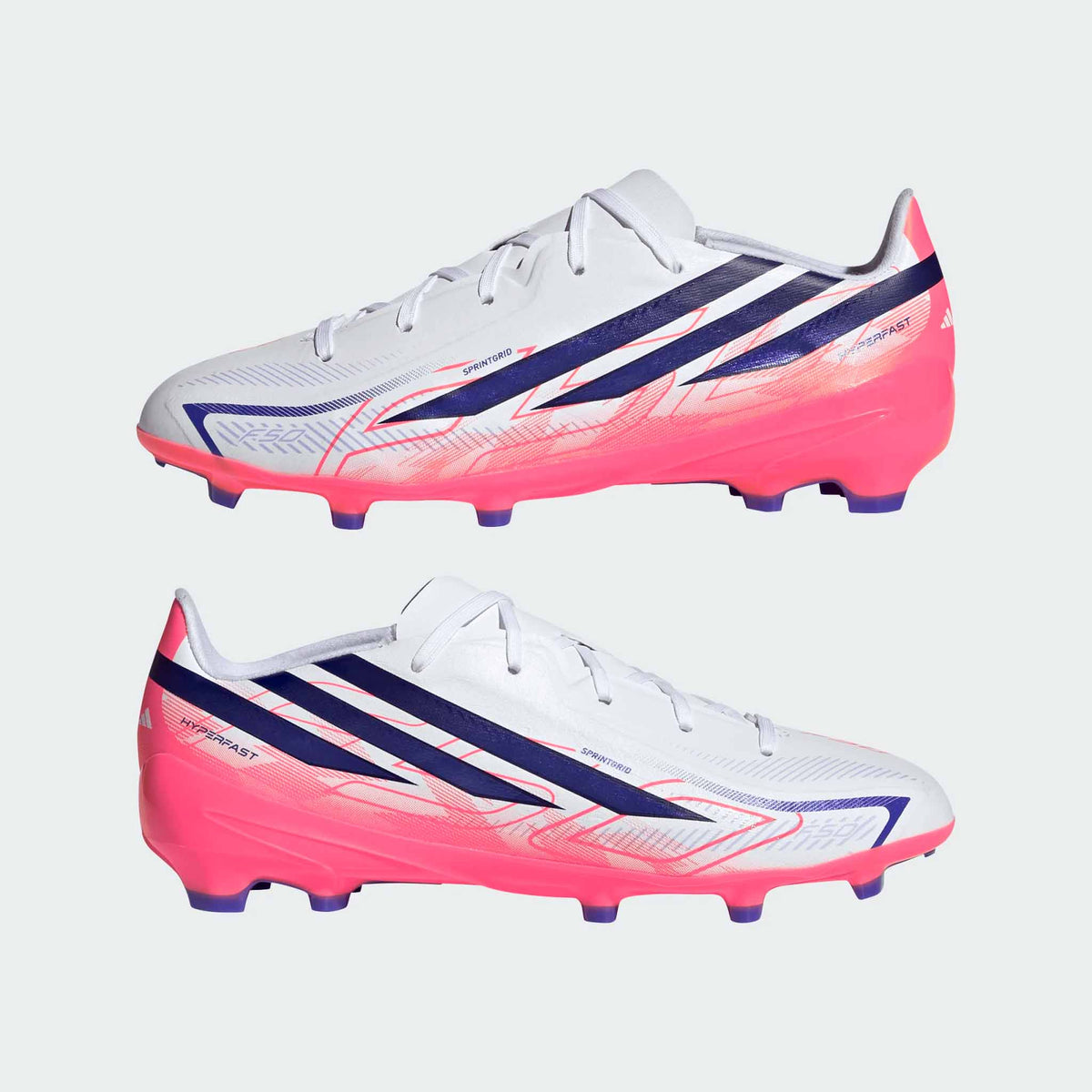 Junior F50 Hyperfast League FG [Cloud White/Solar Purple]