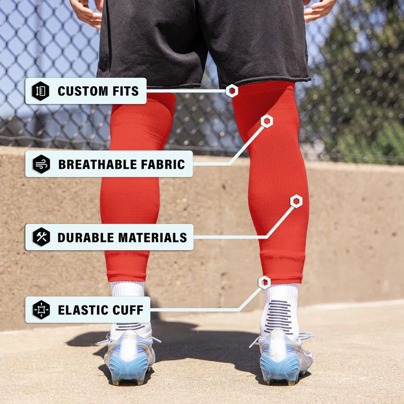 Sunday League Cut Socks [Red]