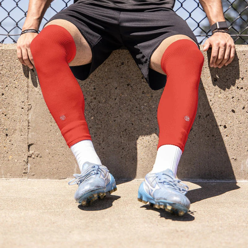 Sunday League Cut Socks [Red]