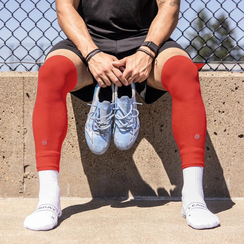 Sunday League Cut Socks [Red]