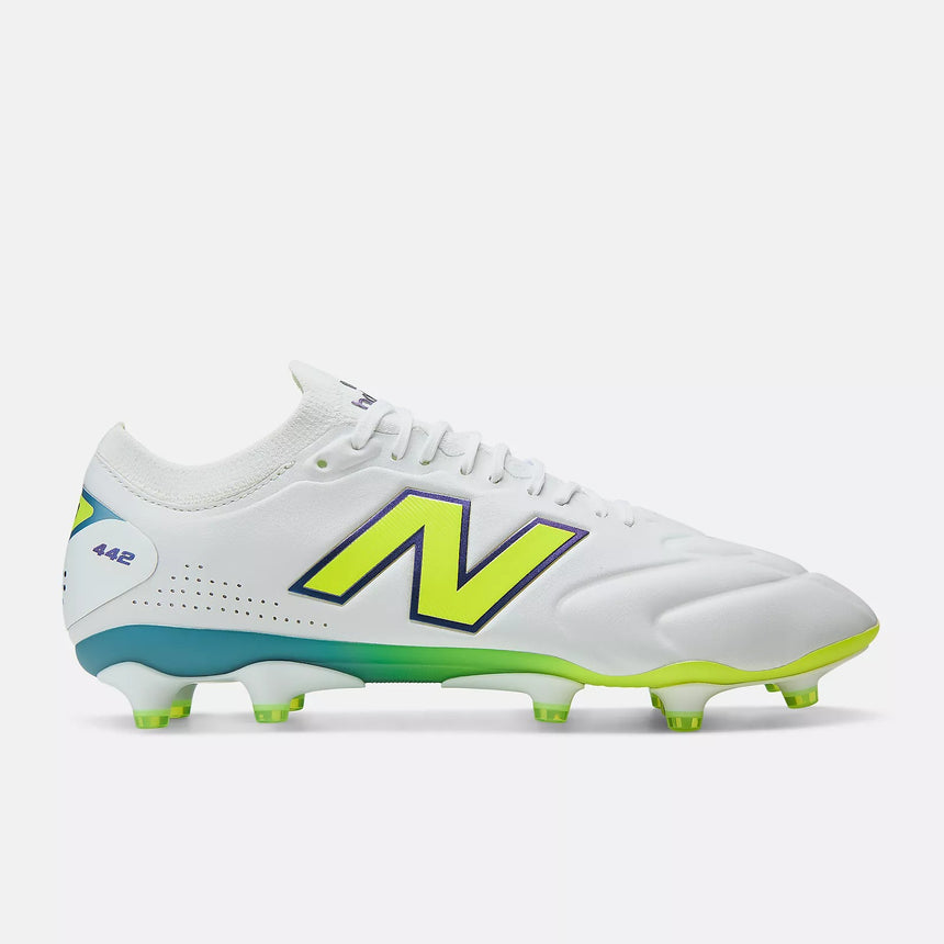 442 Elite Knit V3 FG [White/Alkaine Green]
