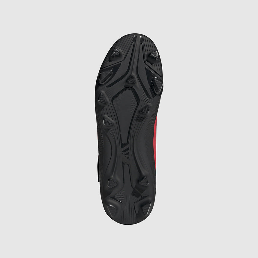 Junior F50 Club Velcro FxG [Core Black/Lucid Red]