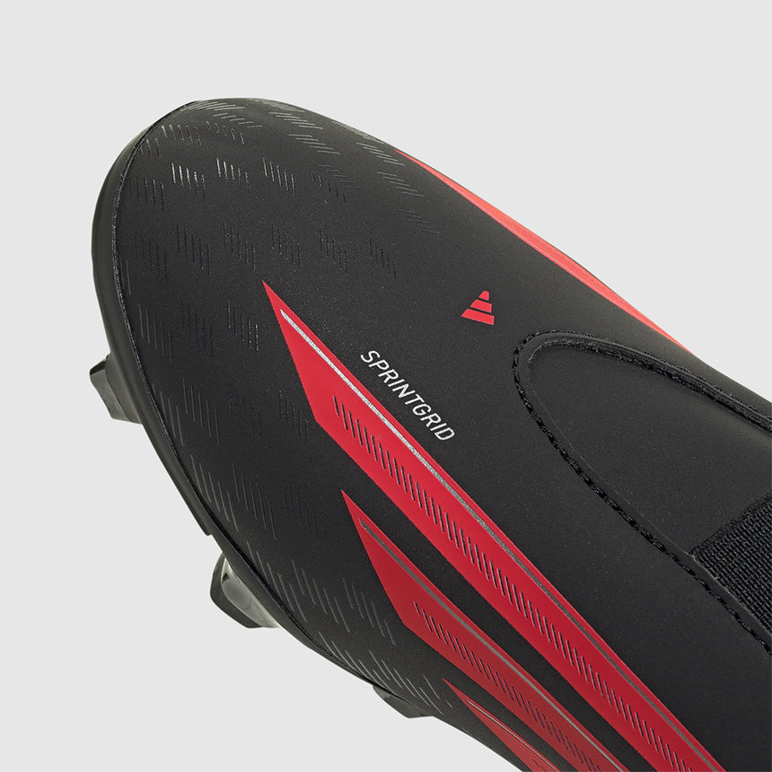 Junior F50 Club Velcro FxG [Core Black/Lucid Red]