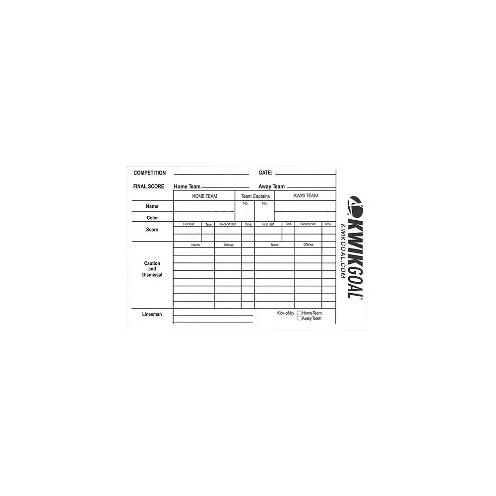 Referee Score Sheet