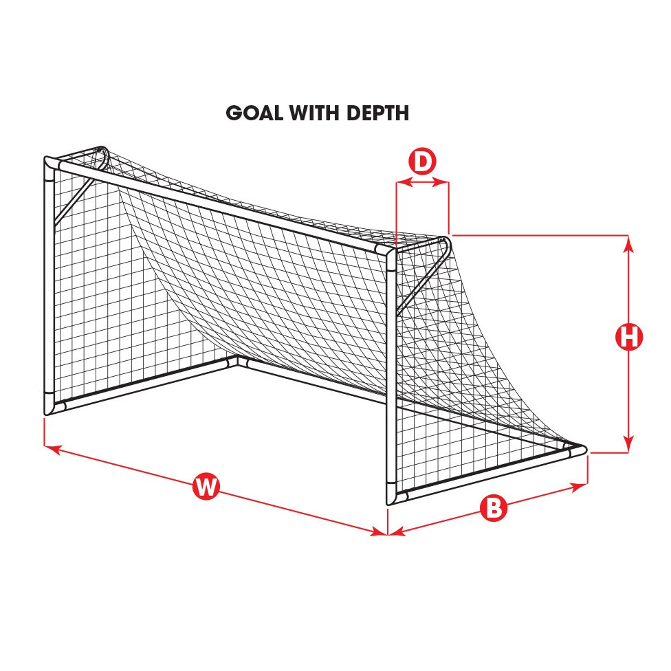 Full Size Knotless Net 4mm [8H x 24W x 3D x 8.5B]