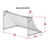 Full Size Knotless Net 4mm [8H x 24W x 3D x 8.5B]