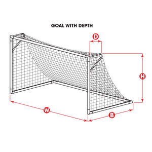 Full Size Knotless Net 4mm [8H x 24W x 3D x 8.5B]