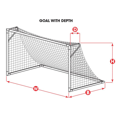 Junior Goal KNOTLESS NET [4H x 6W x 2D x 4B]