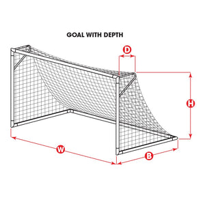 Junior Goal KNOTLESS NET [4H x 6W x 2D x 4B]