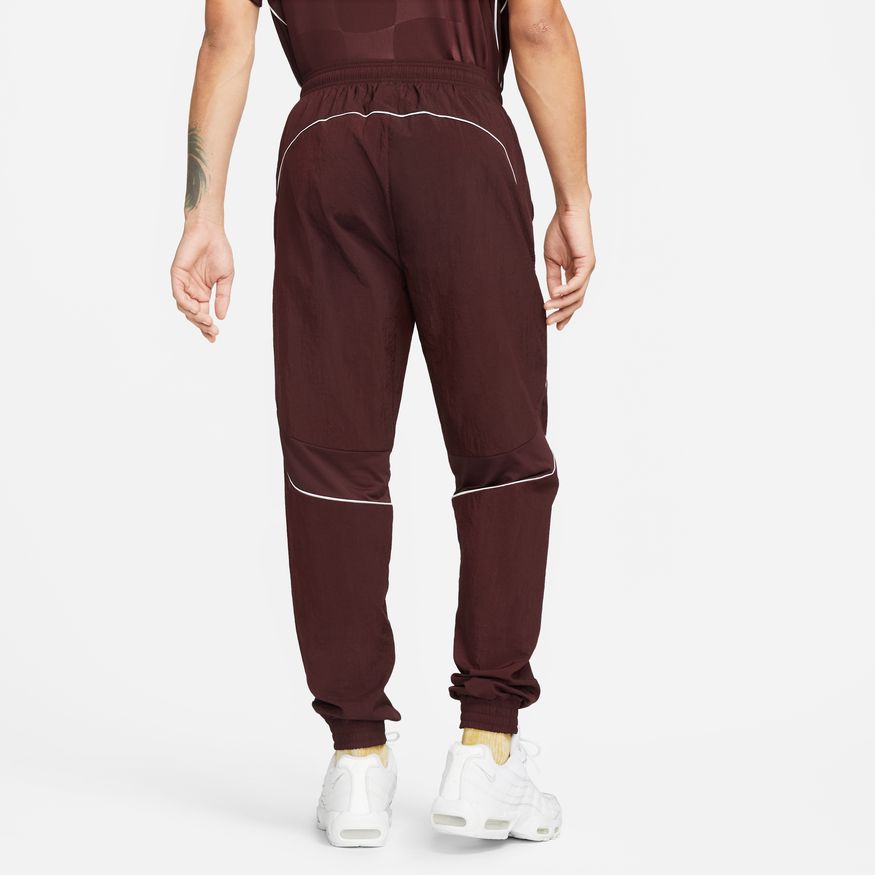 Men s Nike F.C. Repel Woven Soccer Pants Burgundy Crush