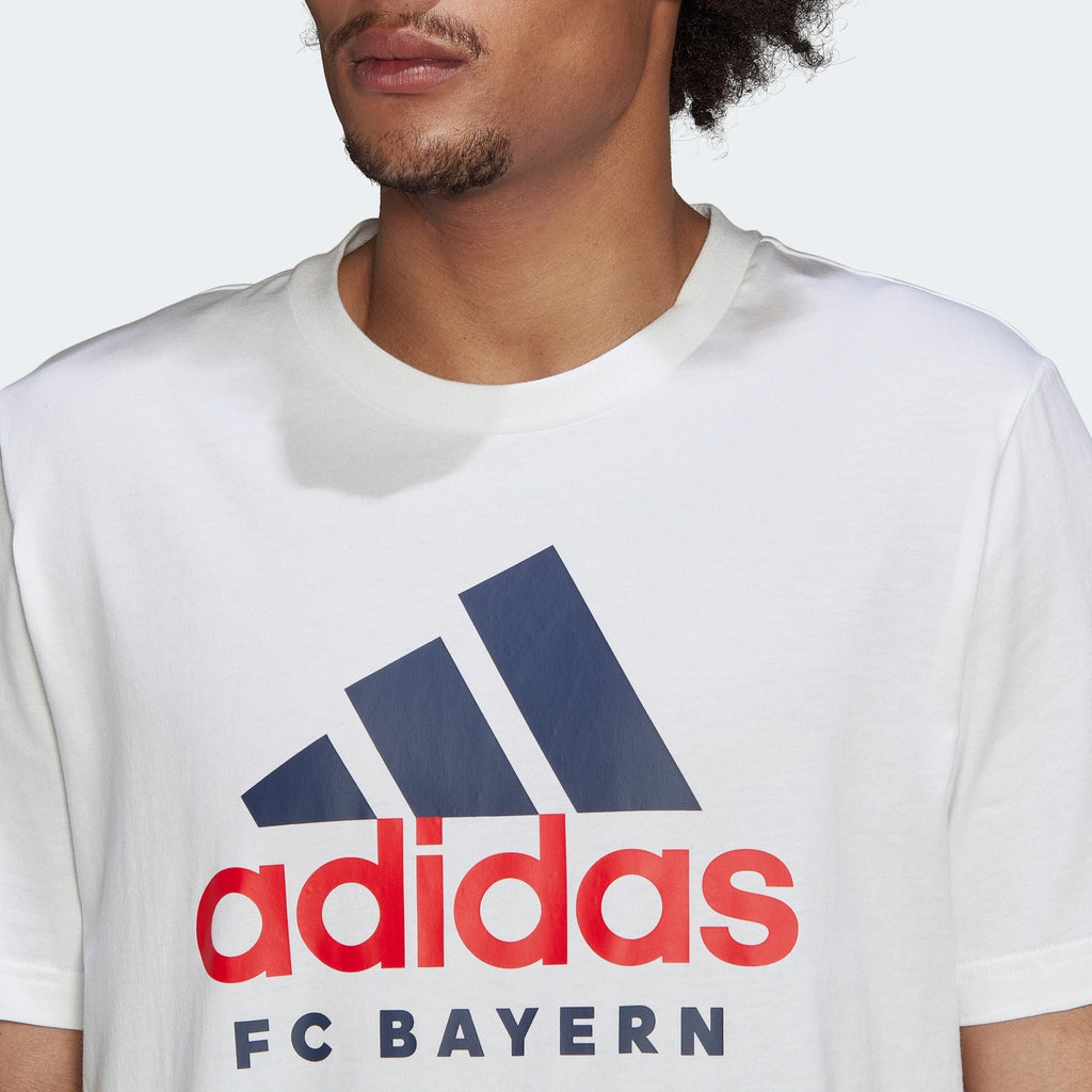 adidas Bayern Munich DNA Graphic T-Shirt White 2022-23 - Chicago Soccer