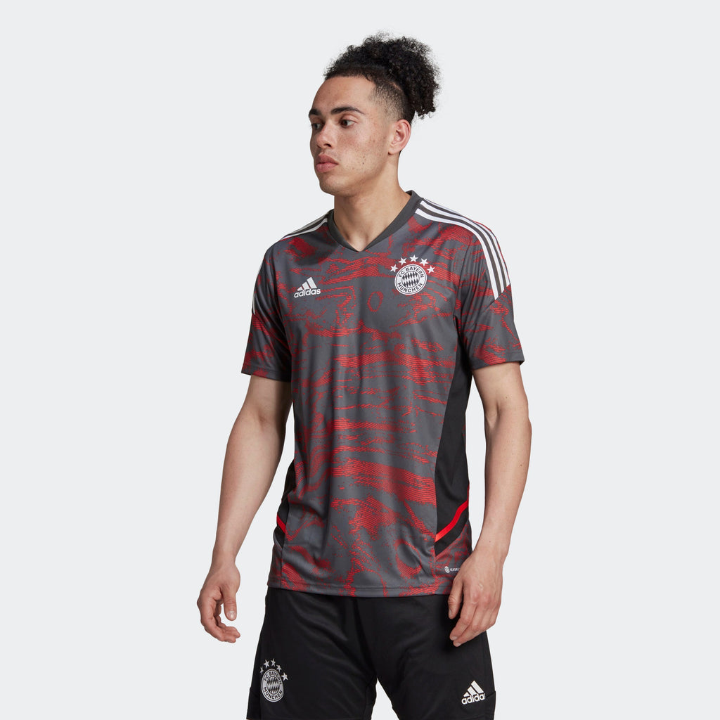 Adidas Men's Bayern Munich Pre-Match Soccer Jersey - Red L