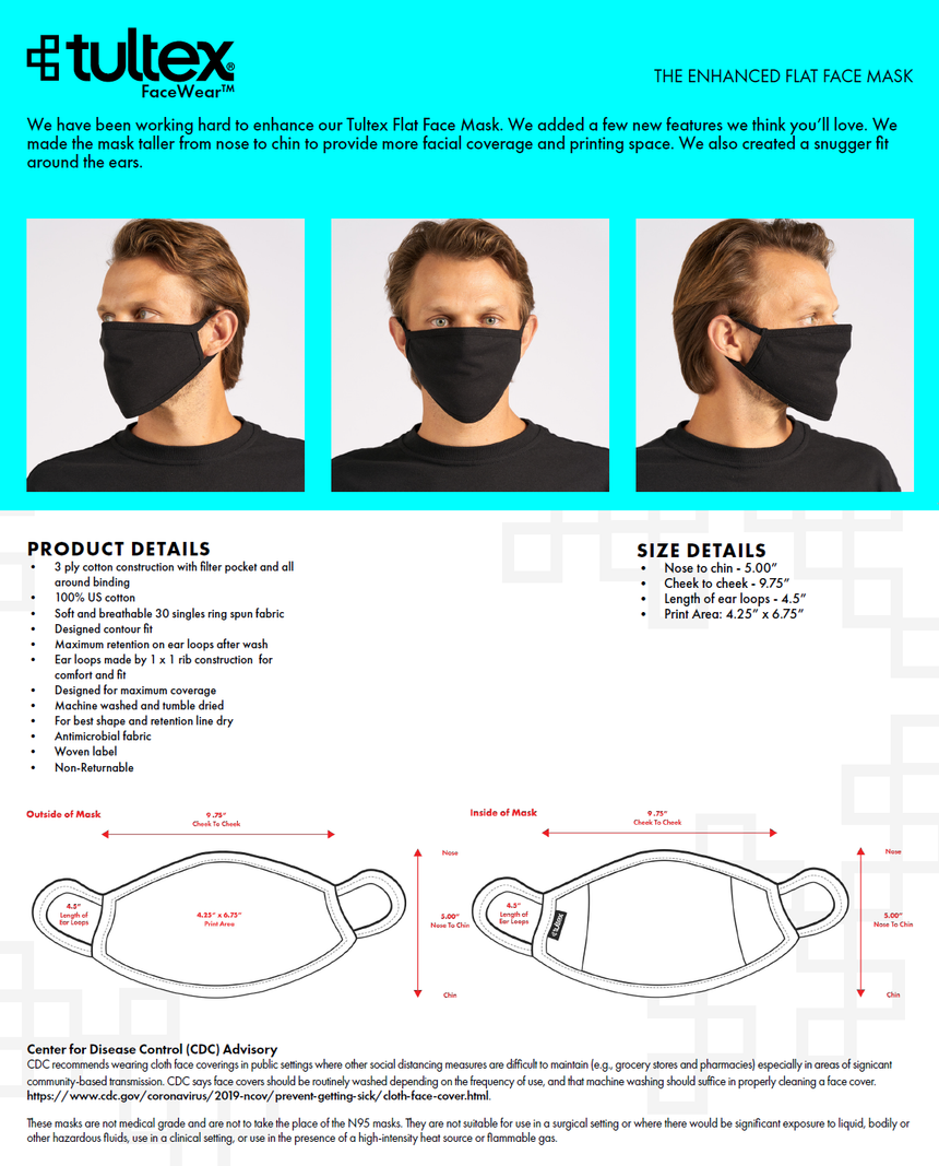 Earloop Face Mask [Red]