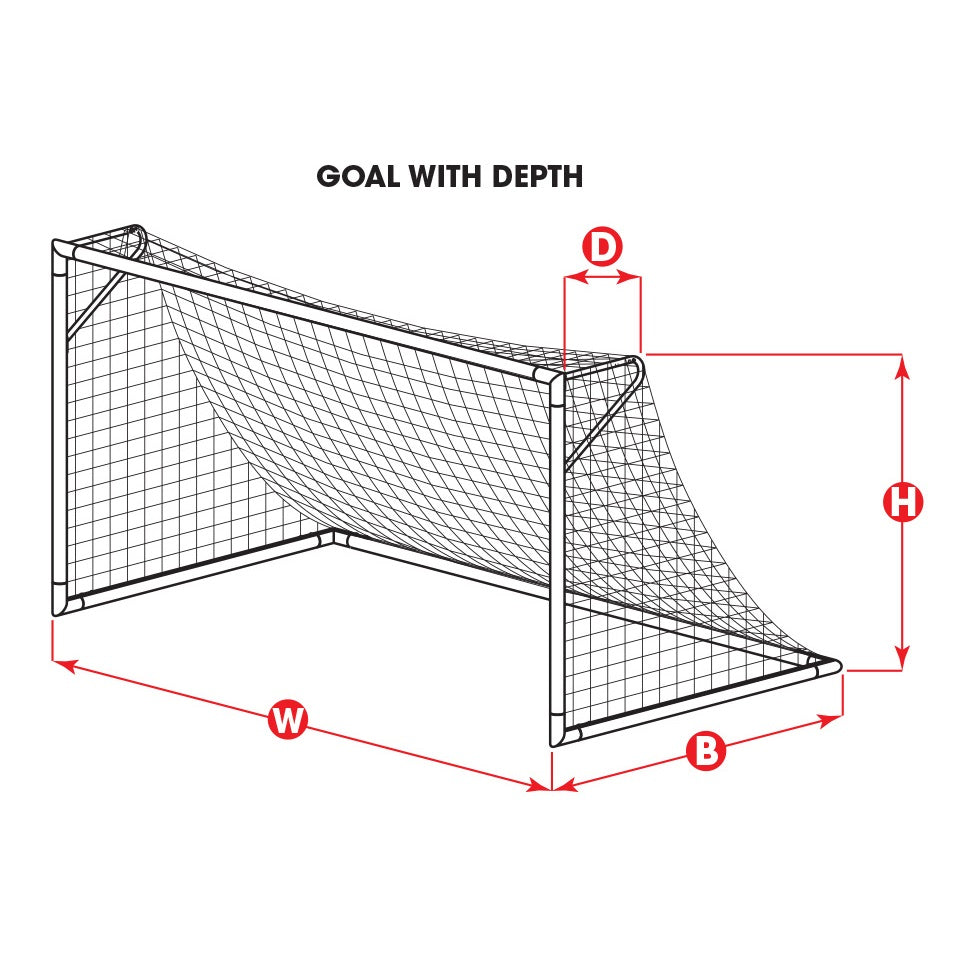 Full Size Knotless Net 4mm [8H x 24W x 4D x 10B]